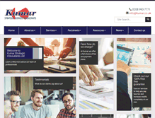 Tablet Screenshot of kumar.co.uk